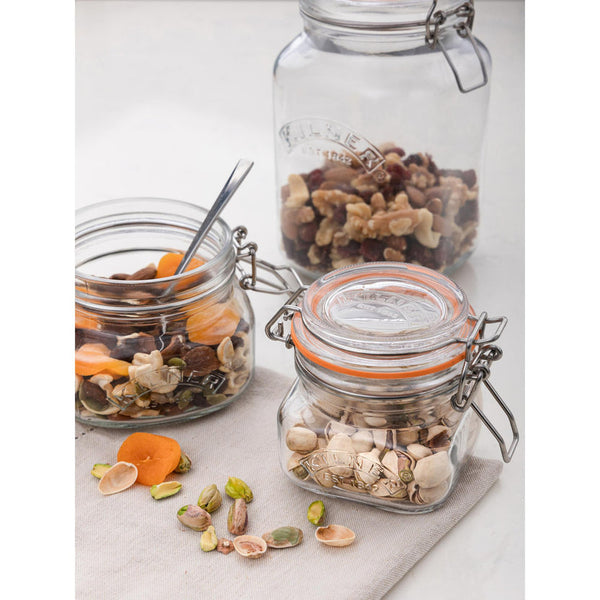 Kilner Square Clip Top Jar, 250ml / 9 x 8.5cm - 2