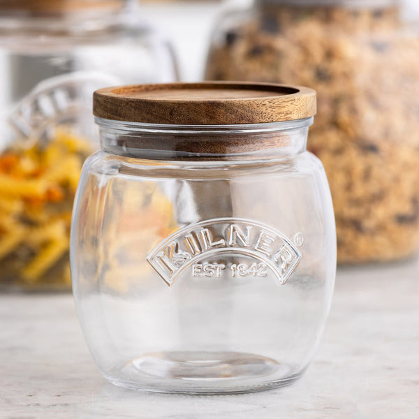 Kilner Universal Jar with Wooden Lid - 850ml - 3