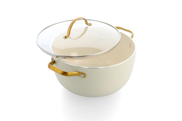 GreenPan Padova PFAS Free Casserole 24cm/4.71L Cream - 1