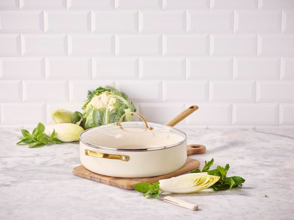 GreenPan Padova PFAS Free Saute Pan 28cm/3.6L Cream - 2