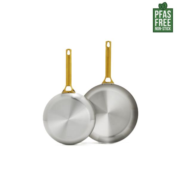 GreenPan Padova Stainless Steel PFAS Free Frypan 20cm - 1