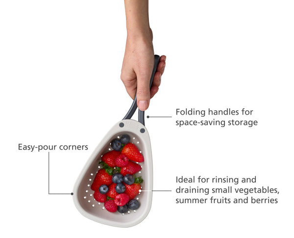 Joseph Joseph Droplet Mini Compact Colander with folding handles - 2