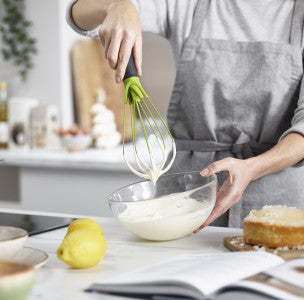 Joseph Joseph Twist Whisk Grey/Green - Silicone-coated steel wires - 3