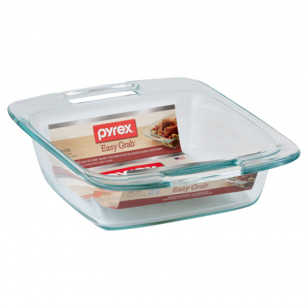 Pyrex Easy Grab Square Baking Dish - 20cm 1.9L - 1