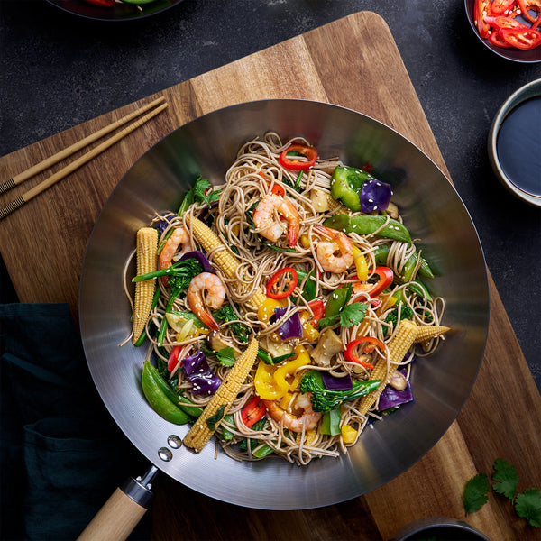 Pyrolux Wok with Wood Handle 30cm - 3