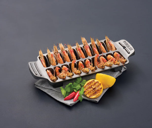 Pyrolux PYROCAST 20 Piece Prawn Grill Tray One Size - 1