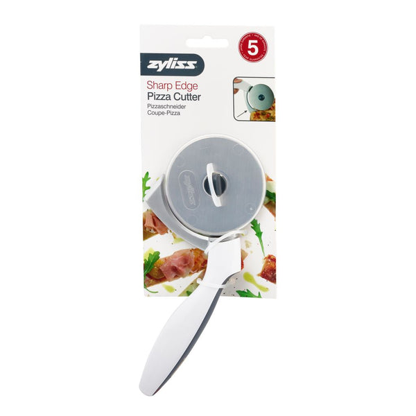 Zyliss Sharp Edge Pizza Cutter Stainless Steel White and Charcoal - 1