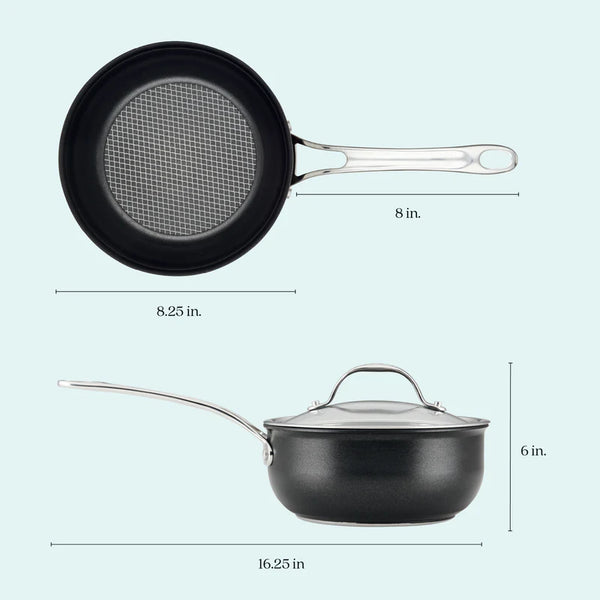 Anolon X Hybrid Nonstick Saucier - 20cm/2.4L - 3