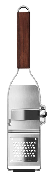 Microplane Master Series - 2 in 1 Truffle Slicer Material Stainless Steel and Walnut wood - 1