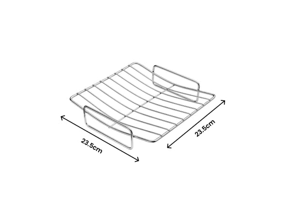Scanpan Techniq 23.5cmX23.5Cm Steel Rack For Roaster - Perfect fit for The Square 28cmx28cm TechnIQ Roasting Pan - 1