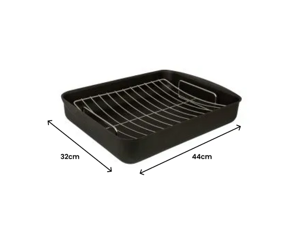 Scanpan Classic Large Nonstick Roaster With Rack- 44 X 32cm/7.75L - 1