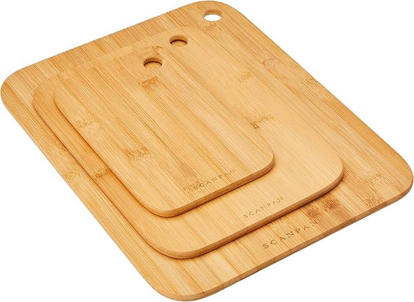 Scanpan Bamboo Chopping Board Set – 3 Piece - 1