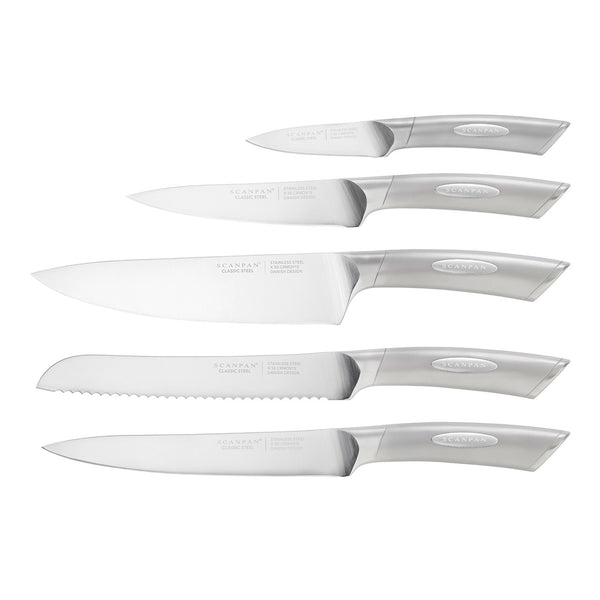Scanpan Kalo Stainless Steel Knife Block Set - 6 Piece - 1