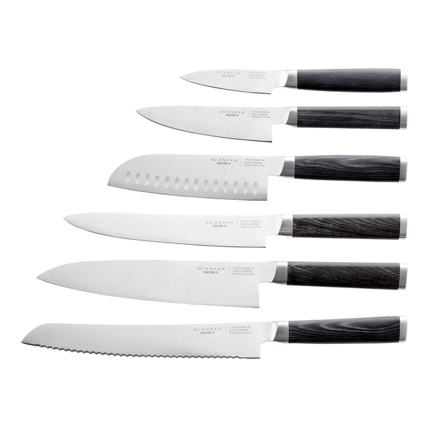 Scanpan Maitre Steel Knife Block Set - 7 Piece - 2
