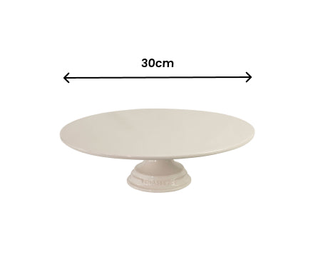 Chasseur Stone Cake Stand Antique Cream - 30cm - 1