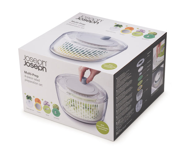 Joseph Joseph Multi-Prep Stainless Steel Salad Preparation Set Multicolour - 4 Piece - 1