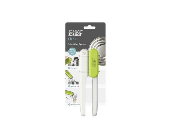 Joseph Joseph Duo 3-in-1 Can Opener Polypropylene Greena and White - 1