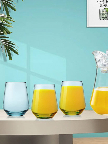 Pasabahce Allegra Old Fashioned 425ml Pink - Set 6 Clearance - 1