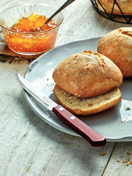 Tramontina Churrasco Steak Knife Serrated Narrow Blade Polywood Red - 11cm - 1