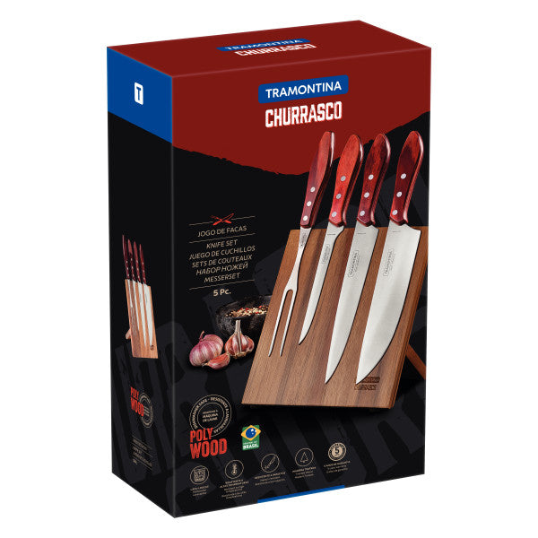 Tramontina Tramontina Churrasco Barbecue Knife Block - 5Pc - 1
