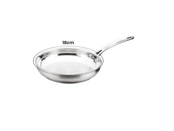 Scanpan Classic Inox Stainless Steel Frypan - 18cm - 1