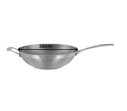 Scanpan Impact Stainless Steel Wok Covered - 36Cm - 1