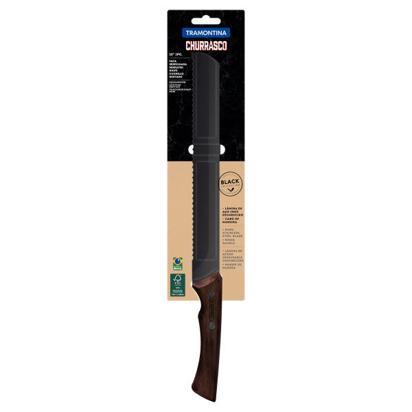 Tramontina Churrasco Black Collection Serrated Knife - 10in/25cm - 1