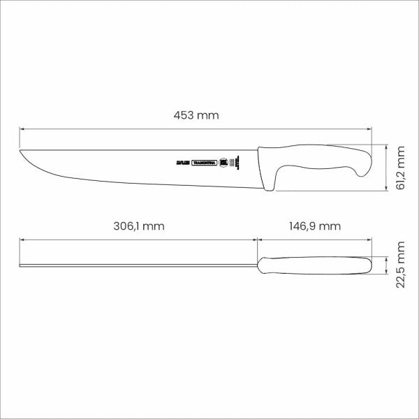 Tramontina Professional Master Black Meat Knife - 31cm - 2