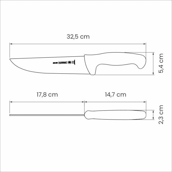 Tramontina Professional Master Black Meat Knife - 18cm - 2