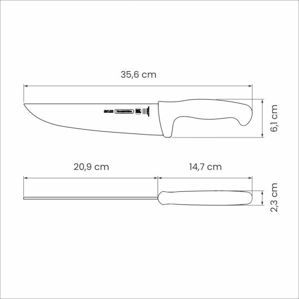 Tramontina Professional Master Black Meat Knife - 21cm - 2