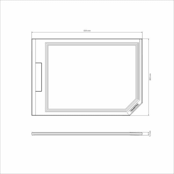 Tramontina Churrasco Black Barbecue Cutting Board 43x30cm - 3