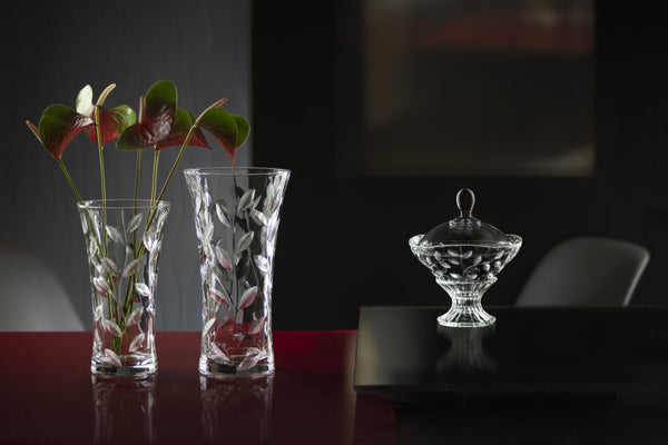 Rcr Crystal Laurus Vase 25cm - 1