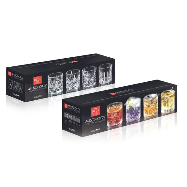 Rcr Crystal Mixology Mixed DOF Glasses Set 4 - 1