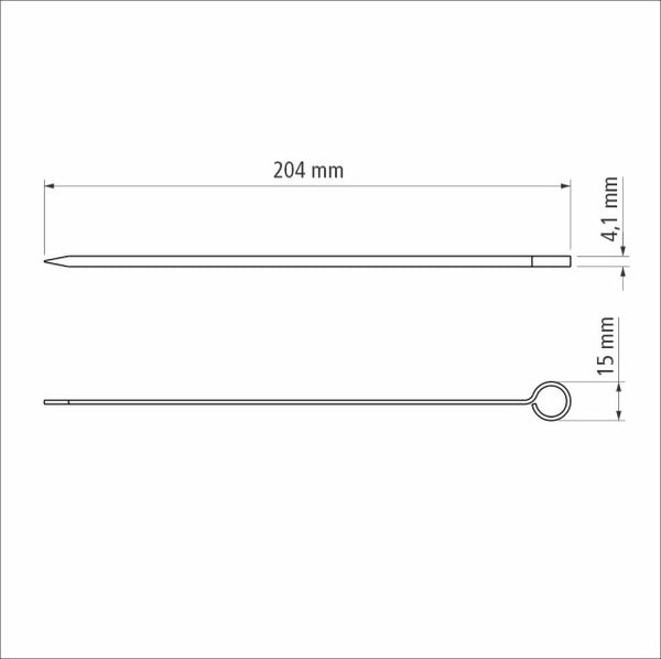Tramontina Churrasco Skewer 6 Piece Set - 20cm - 2