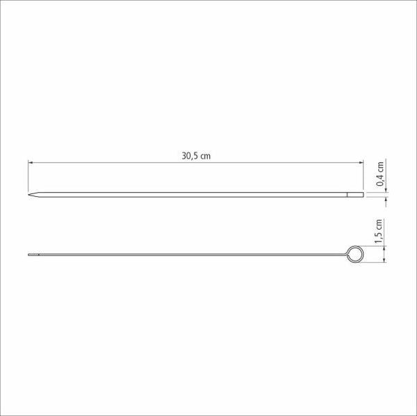 Tramontina Churrasco Skewer 6 Piece Set - 30cm - 2