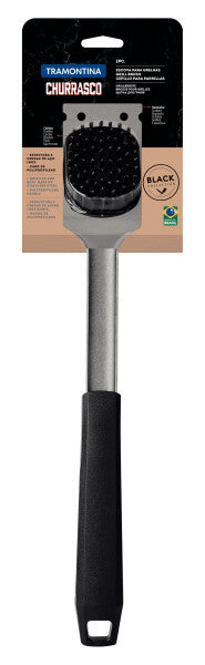 Tramontina Churrasco Black Barbecue Grill Brush 40cm - 1