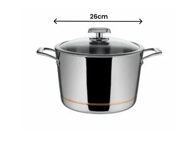 Scanpan Axis Stainless Steel Stockpot - 26cm/7.2L - 1