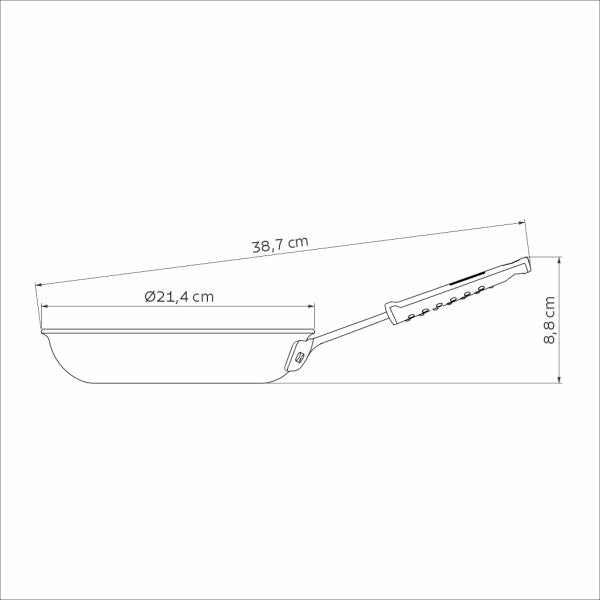 Tramontina Nonstick Restaurant Fry Pan - 20cm/1L - 3