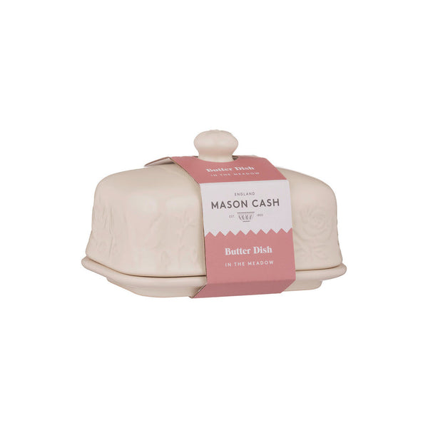Mason Cash In The Meadow Cream Butter Dish, 9 x 15.6 x 10.6cm - 2