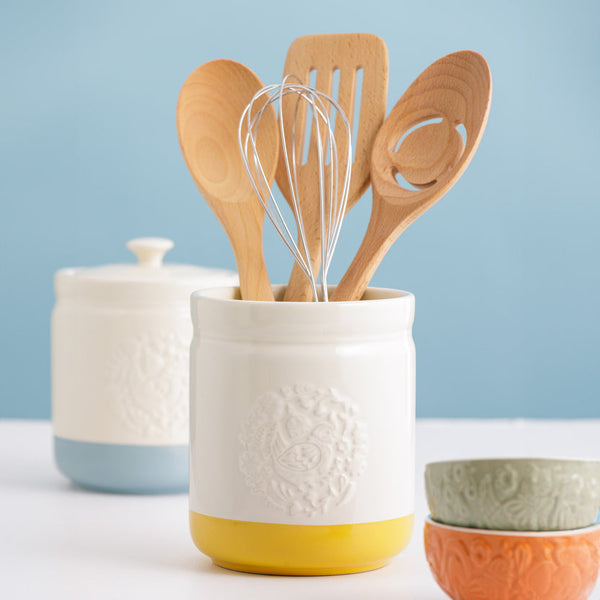 Mason Cash Home To Roost Utensil Pot - 1.3 Litre / 12.5 x 15cm - 1