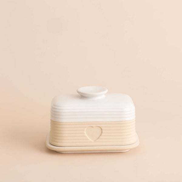 Mason Cash Rustic Charm Butter Dish, 10 x 15.6 x 10.6cm - 2