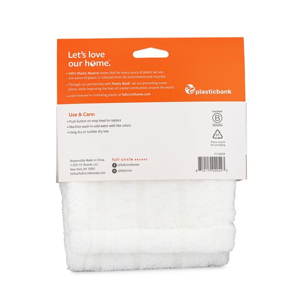 Full Circle Mighty Mop Wet/Dry Microfibre Refill - White - 1