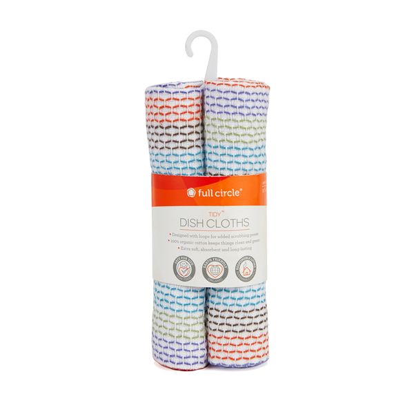 Full Circle Tidy Dish Cloths Set/3 - Multi - 3