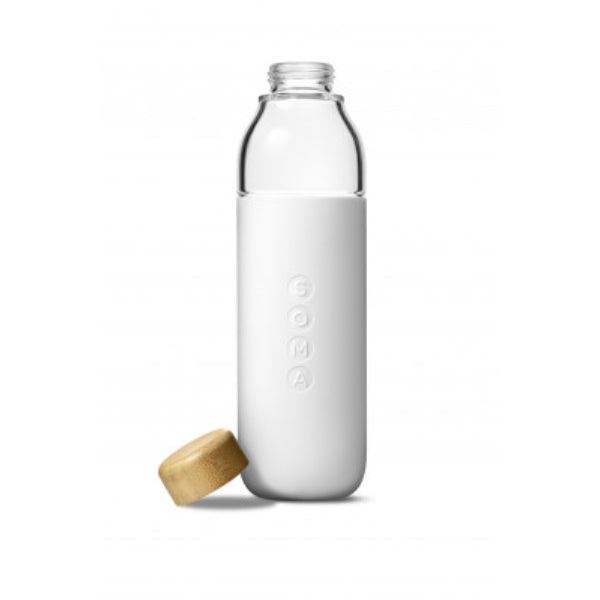Soma Water Bottle Glass White - 470Ml - 1