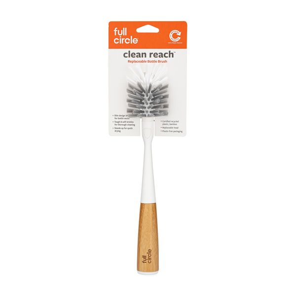 Full Circle Clean Reach Bottle Brush - White - 1