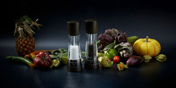 Cole & Mason Derwent Salt and Paper Mills Black Wood Gunmetal Gift Set - Beech Wood, Acrylic And Stainless Steel - 2