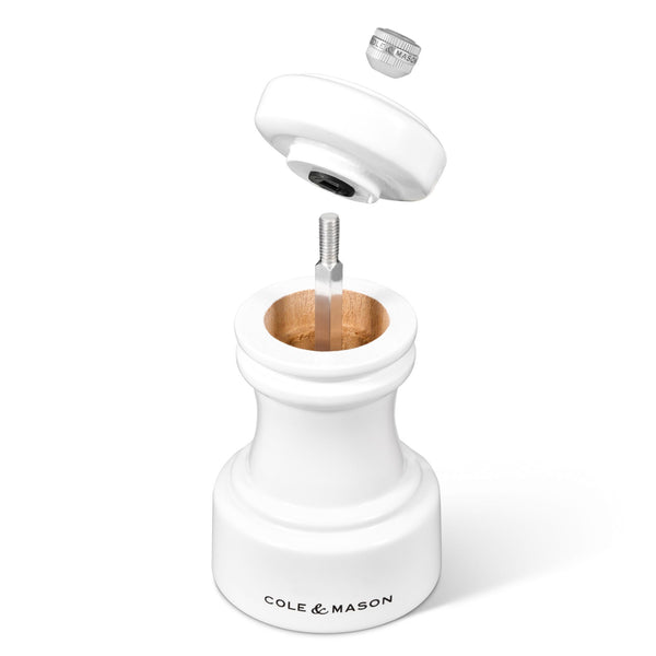 Cole & Mason Hoxton White Gloss Pepper Mill Beech wood - 104mm - 2