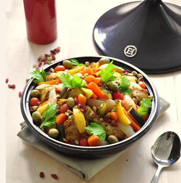 Emile Henry Flame Ceramic Tagine Charcoal - 3.5L - 2