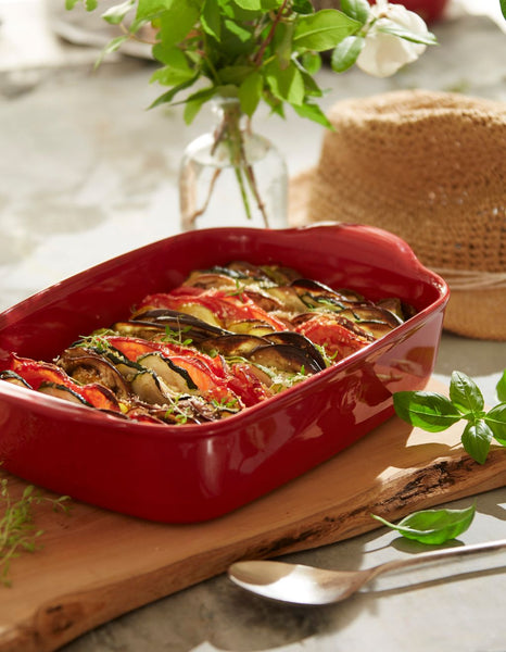 Emile Henry Ultime Rectangular Ceramic Baker Burgundy - 36cm/2.95L - 1