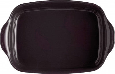 Emile Henry Ultime Rectangular Ceramic Baker Charcoal - 36cm/2.95L - 1